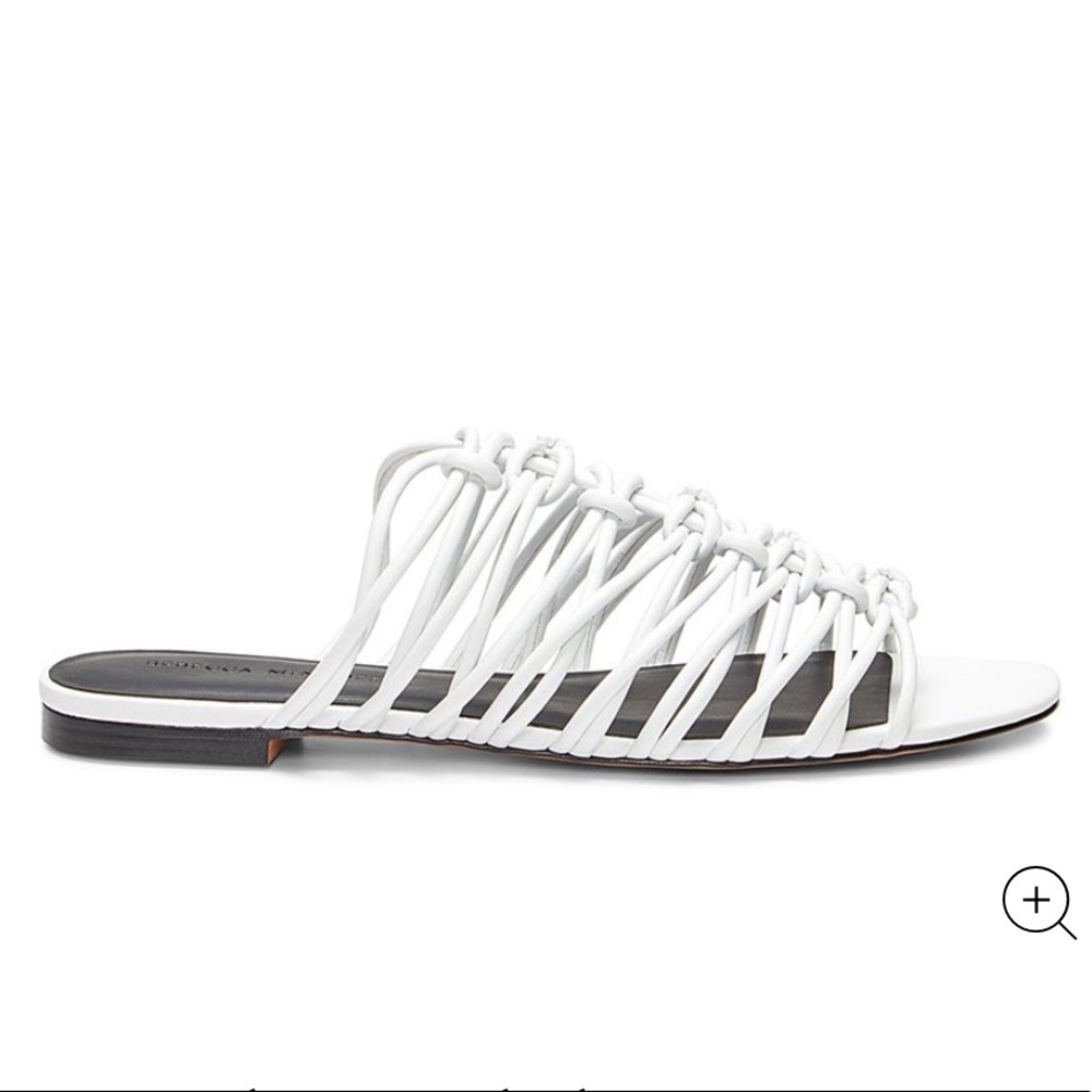 NWT Rebecca Minkoff Maelynn White Slide Sandal